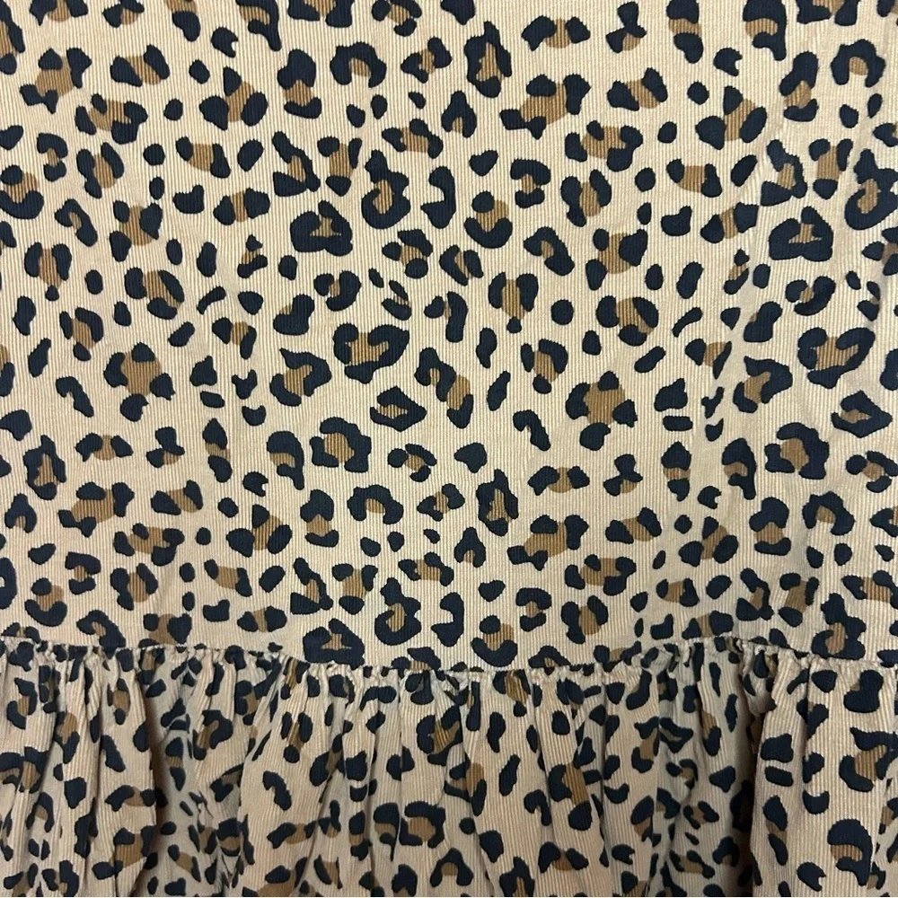 Carter’s Leopard Print Dress Girls Size 14 Tan Black